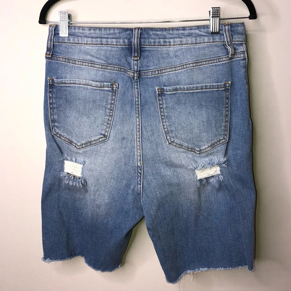 Fashionnova Bermuda Blue Denim Size 11 Shorts